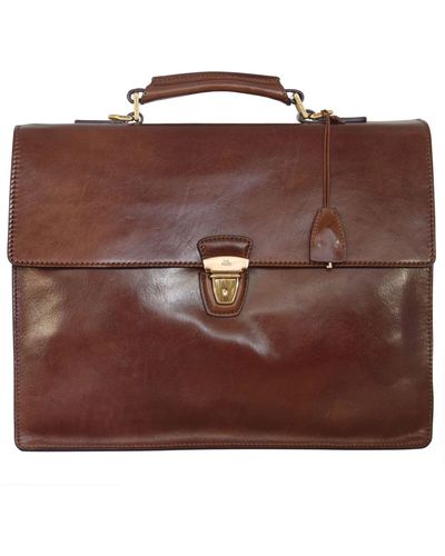 The Bridge Messenger bag unifarben - Braun