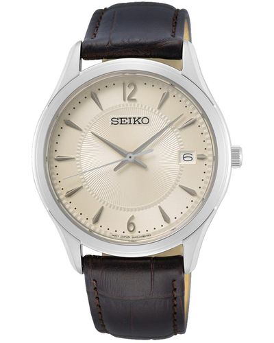 Seiko Armbanduhr braun - Weiß