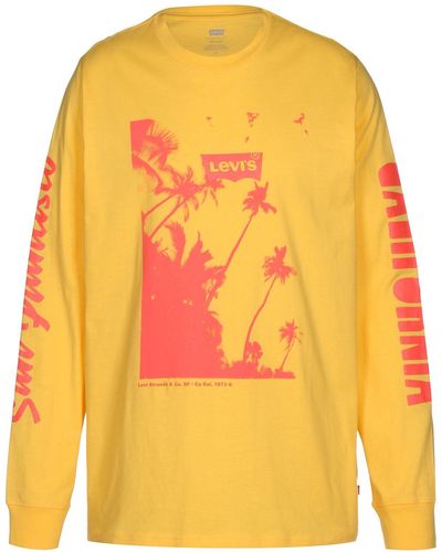 Levi's Levi's relaxed graphic longsleeve - Gelb