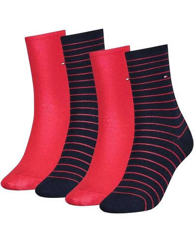 Tommy Hilfiger Socken, 6er pack gemusterte styles - Rot