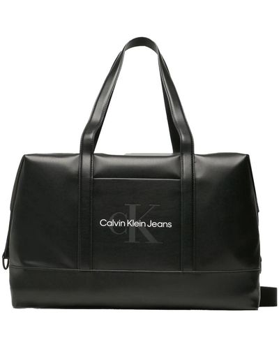 Calvin Klein Gepäck, , einfarbig, mit logo, reissverschluss, doppelgriff - Schwarz