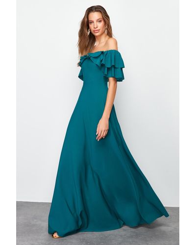 Trendyol Abendkleid & abschlusskleid a-linie - Grün