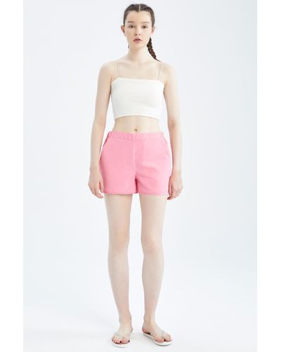 Defacto Fall in love regular fit sea shorts w9815az22sm - Pink