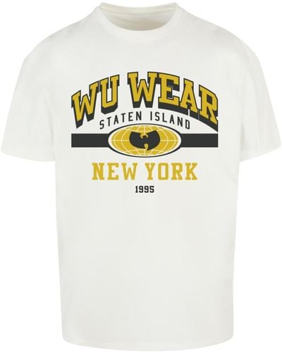 Mister Tee Wu wear – übergroßes t-shirt "staten island college" - Grau
