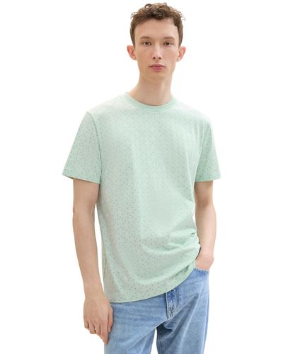 Tom Tailor T-shirt mit allover-print - Grün