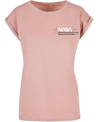 Merchcode Ladies nasa aeronautics t-shirt - Pink