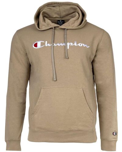 Champion Hoodie sweatshirt, pullover, logo, kapuze, einfarbig - Natur