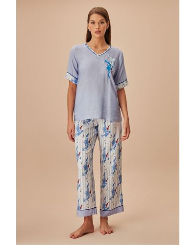 SUWEN Emily pyjama-set - Blau