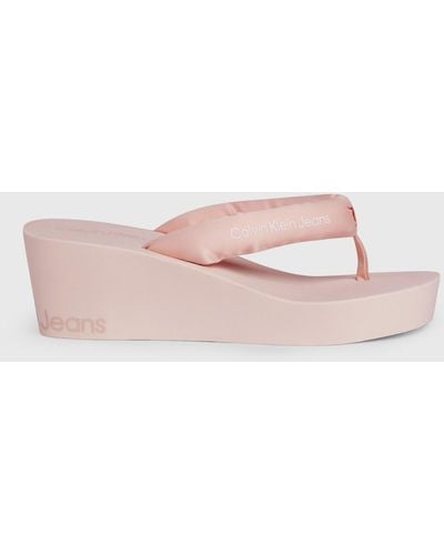 Calvin Klein Beach wedge sandale gepolstert ny - Pink