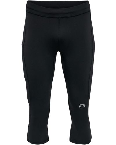 Newline Newline sport-leggings mittlerer bund - Schwarz