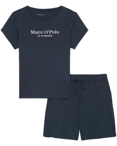 Marc O' Polo Pyjama set gestreift - Blau
