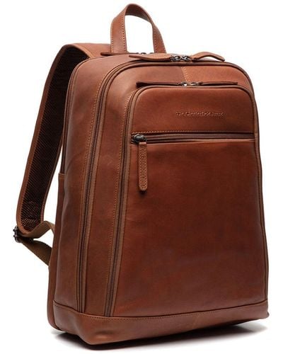 The Chesterfield Brand Wax pull up detroit rucksack leder 39 cm laptopfach - Braun