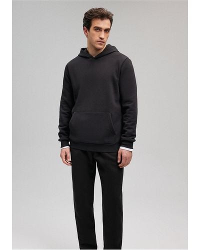 Mavi Es basic-sweatshirt mit kapuze -900 - Schwarz