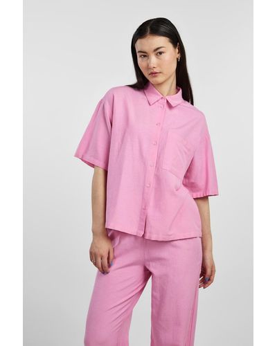 Pieces Hemd regular fit - Pink