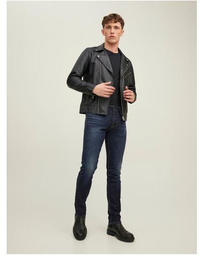 Jack & Jones Jack jones glenn-modell slim cut jeans - Blau