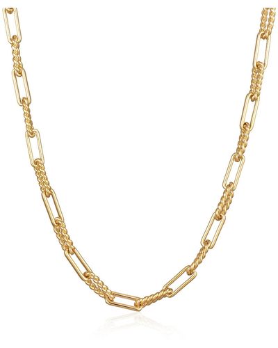 Elli Jewelry Halskette gliederkette modern eckig farbe gold - Mettallic