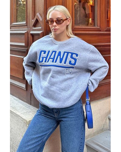 Swist Es giants besticktes sweatshirt aus baumwolle - Blau
