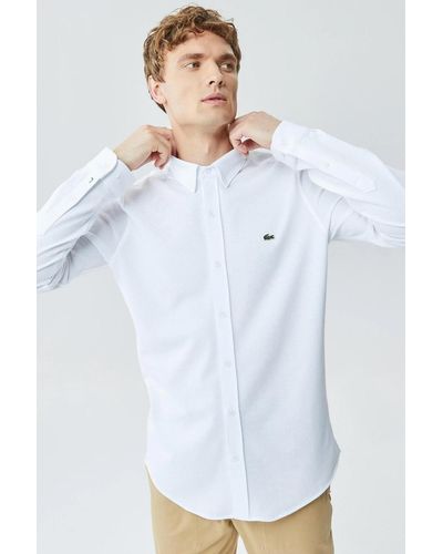 Lacoste Hemd regular fit - Weiß
