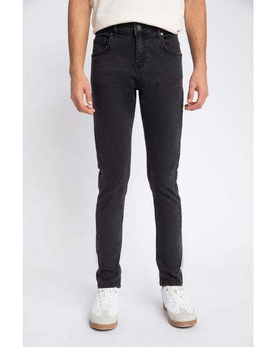 Defacto Super skinny extra skinny fit jeanshose mit normaler taille und extra schmalem bein a6941ax23au - Blau