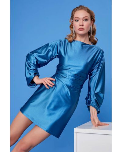 Vitrin Abendkleid & abschlusskleid a-linie - Blau