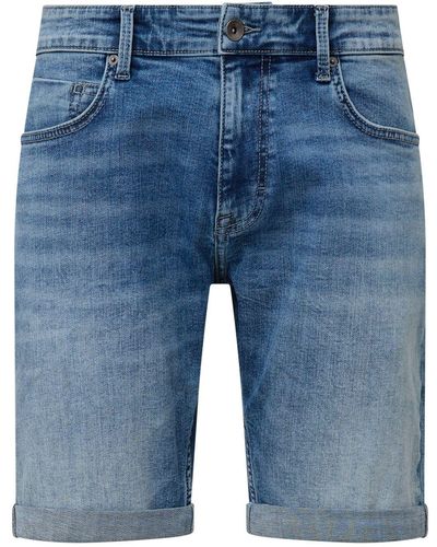 Qs By S.oliver Jeans-bermuda, regular fit, mittlere leibhöhe - Blau