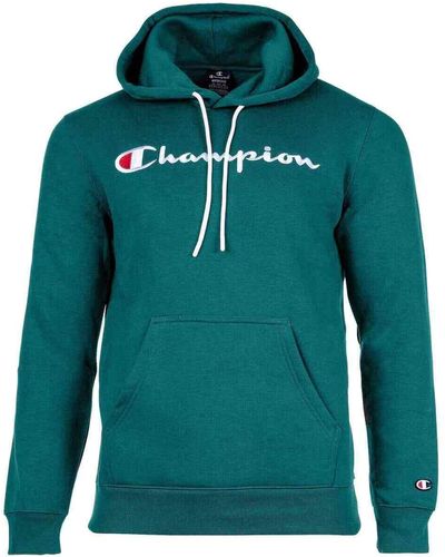 Champion Hoodie sweatshirt, pullover, logo, kapuze, einfarbig - Grün