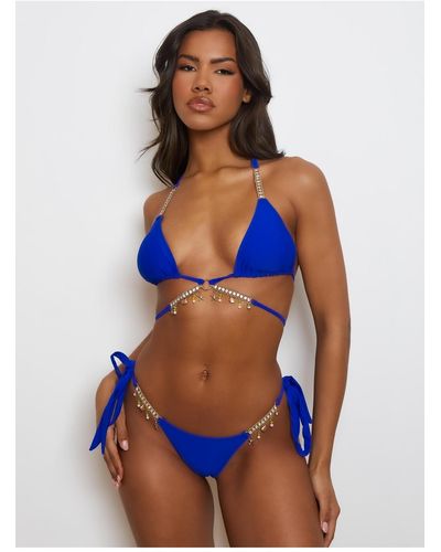 Moda Minx Bikini-hose unifarben - Blau