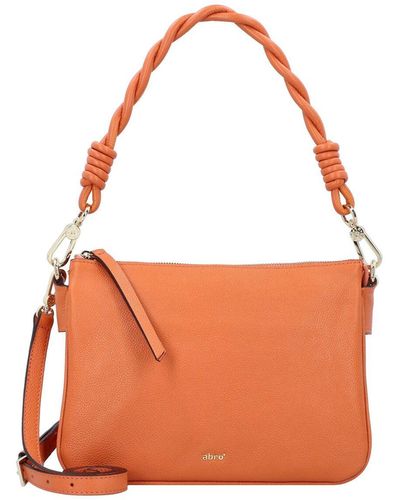 Abro⁺ Kavir handtasche leder 26 cm - Orange