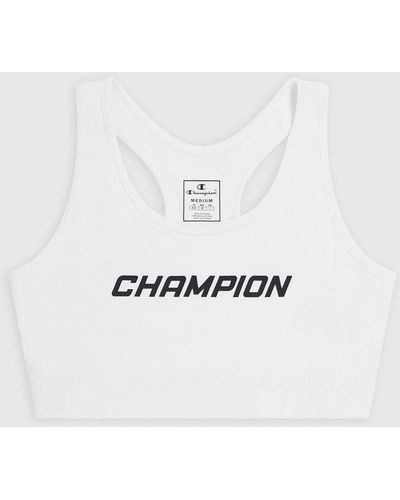 Champion Sport-bh slogan - Weiß