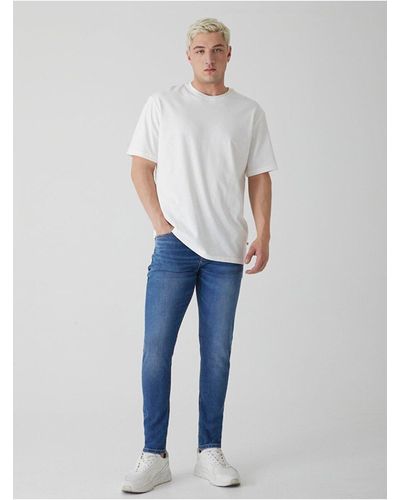 LTB Smarty y skinny jeanshose mit normaler taille und schmalem bein - Blau