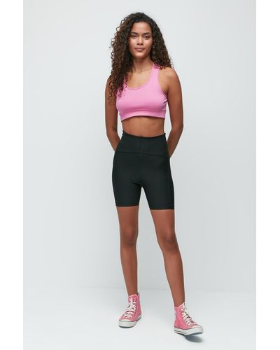 C&City Karyoka high waist sport shorts leggings 9411 - Rot