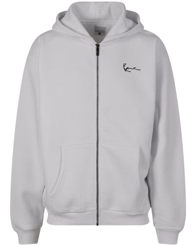 Karlkani Km-zh011-002-01 kk chest signature essential zip hoodie - Blau