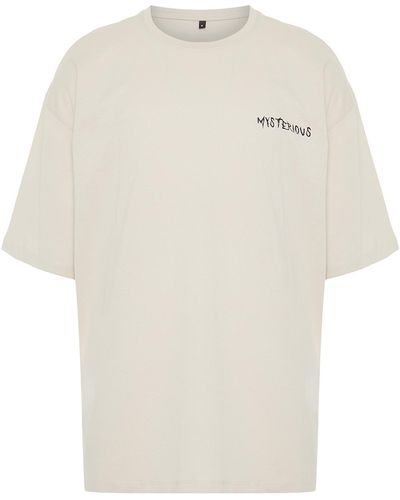 Trendyol T-shirt oversized - Weiß