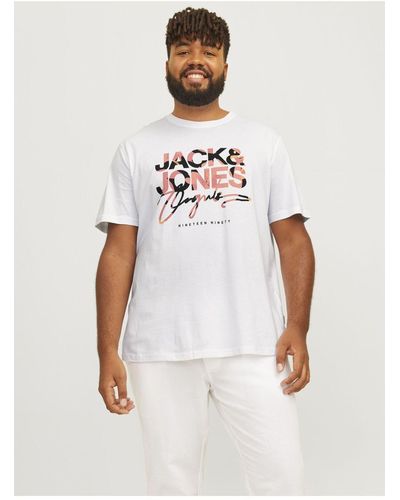 Jack & Jones T-shirt mit print - Weiß