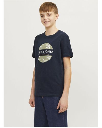 Jack & Jones T-shirt bedrucktes t-shirt für jungs - Blau