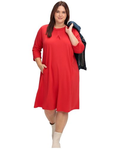 Sheego Kleid blusenkleid - Rot