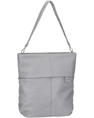 Zwei Handtasche unifarben - Grau