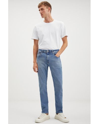 Grimelange Davın denim-jeans mit dicker struktur und schmaler passform in hellblau