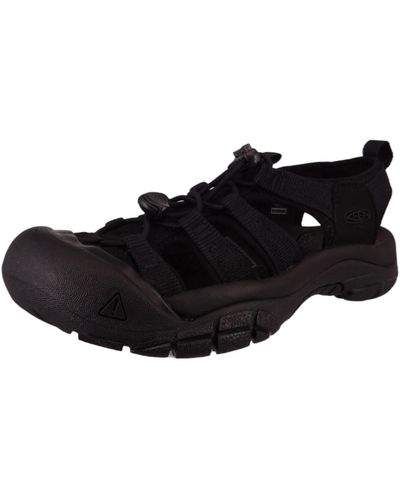 Keen Trekking-sandalen sandalen wanderschuhe newport h2 1025028 triple black polyester mit - Schwarz