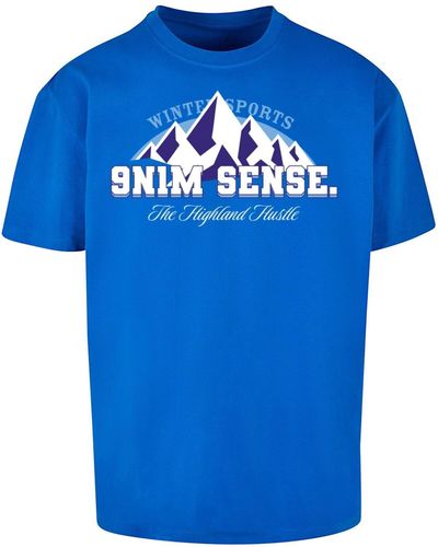 9N1M SENSE Sense winter sports t-shirt - Blau