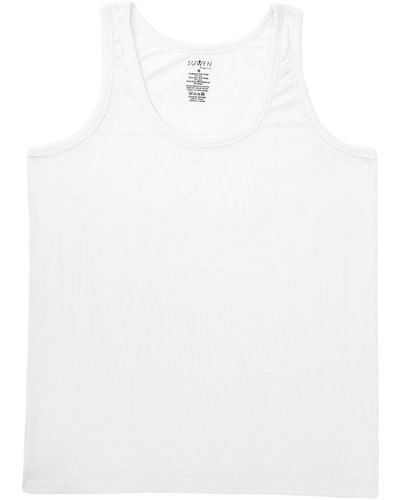 SUWEN T-shirt athlet - Weiß