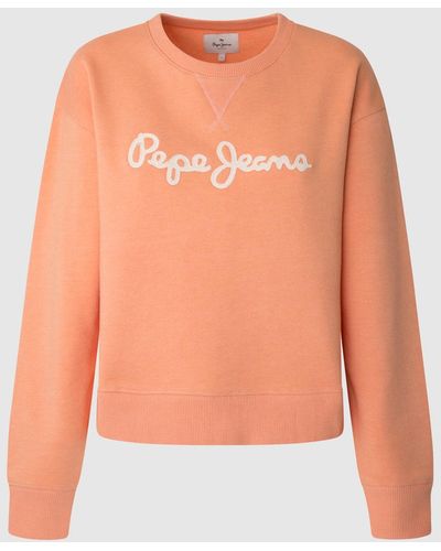 Pepe Jeans Sweatshirt regular fit - Orange