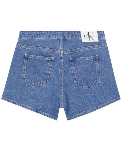 Calvin Klein Shorts mittlerer bund - Blau