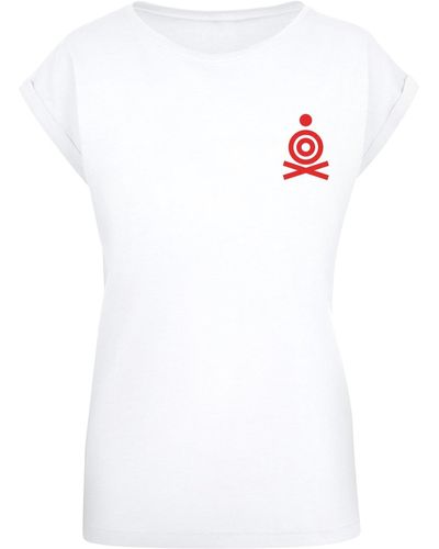 Merchcode Ladies torc street food t-shirt - Weiß