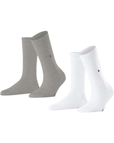 Burlington Socken 2er pack everyday kurzstrumpf, onesize, unifarben - Weiß