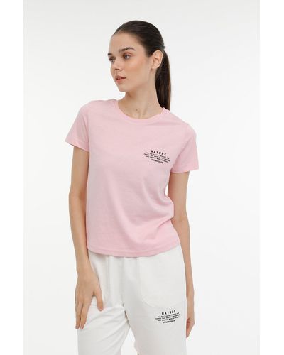 Lumberjack Kurzarm-t-shirt - Pink