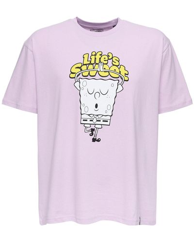 Re:Covered T-shirt spongebob lifes sweet relaxed - s - Pink