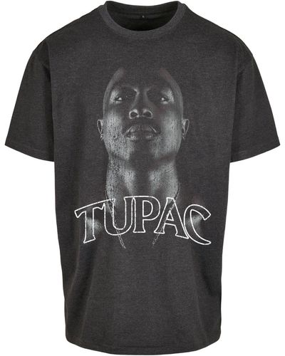 Upscale by Mister Tee Tupac up oversize t-shirt - l - Schwarz
