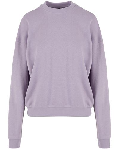 Urban Classics Ladies oversized light terry crewneck - Schwarz