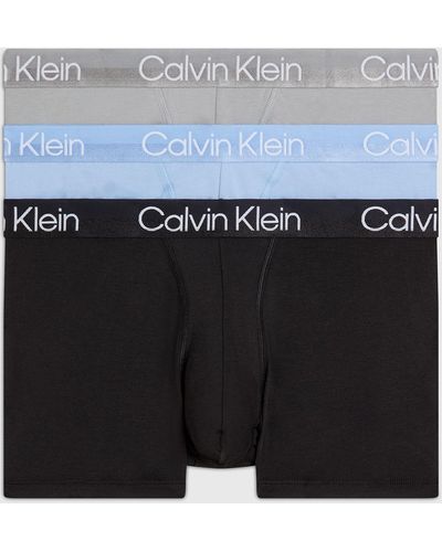 Calvin Klein Boxershorts in -grau-blau mit markenlogo und elastischem band, geeignet für den täglichen gebrauch nb2970a-mca - Schwarz